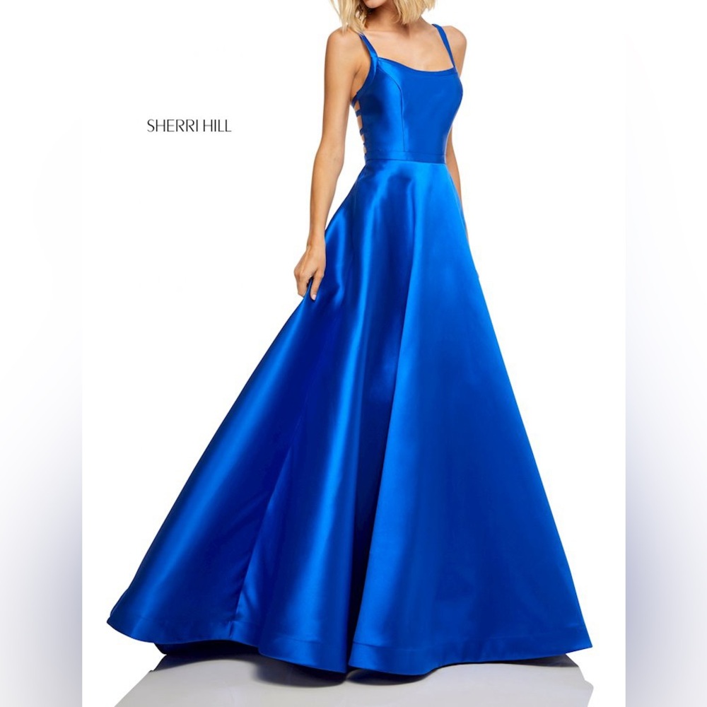 Sherri Hill 52715 blue formal gown 0 prom